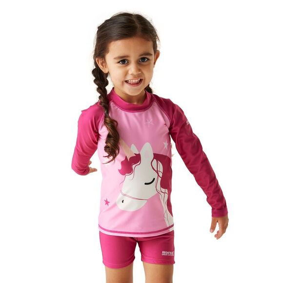 Regatta Childrens/Kids Luna The Unicorn Rash Guard / Sweet Pink - Picture 6 of 7